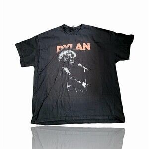 Bob Dylan DYLAN Sound Check Graphic T-Shirt Unisex 2XL Black Short Sleeve